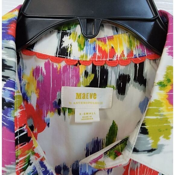 Anthropologie Rachael Floral Botton Shirt XS - Picture 10 of 11